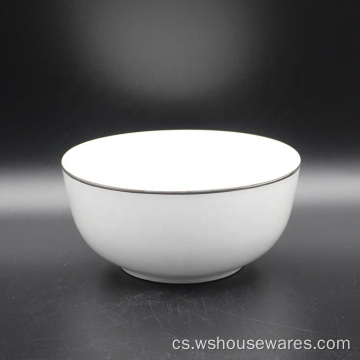 Luxusní nádobí sada Nový kostní porcelán Bílý nádobí